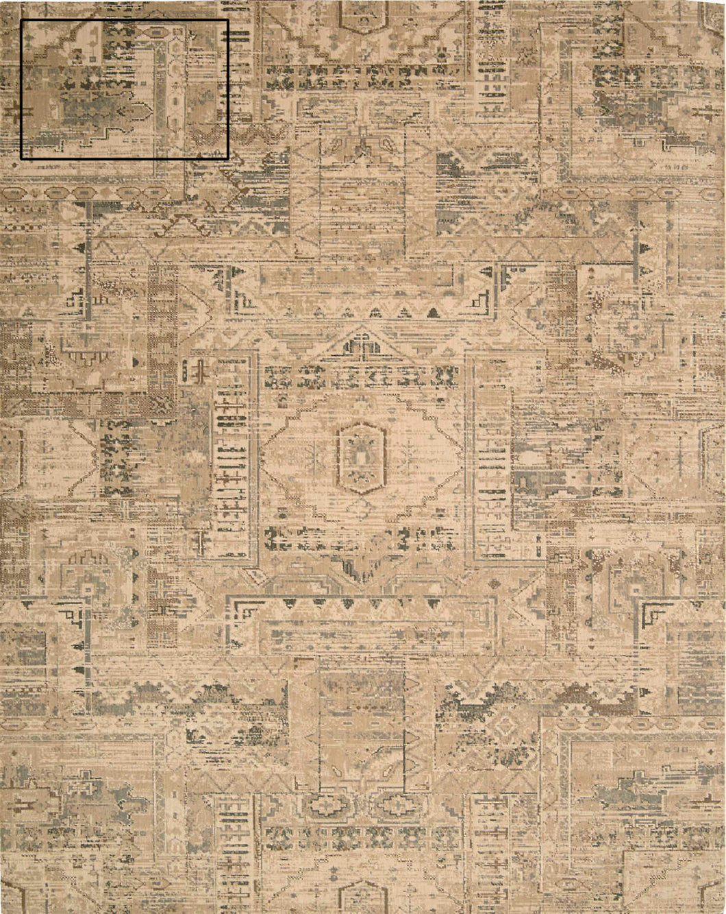 Nourison Silk Elements SKE13 Beige 5'x8'  Area Rug