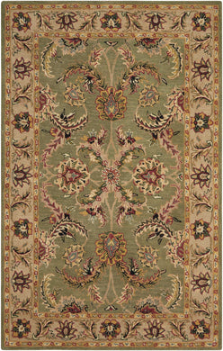 Nourison India House IH18 Green 4'x6'  Area Rug