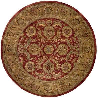Nourison Jaipur JA17 Red Multicolor 8' Round   Rug