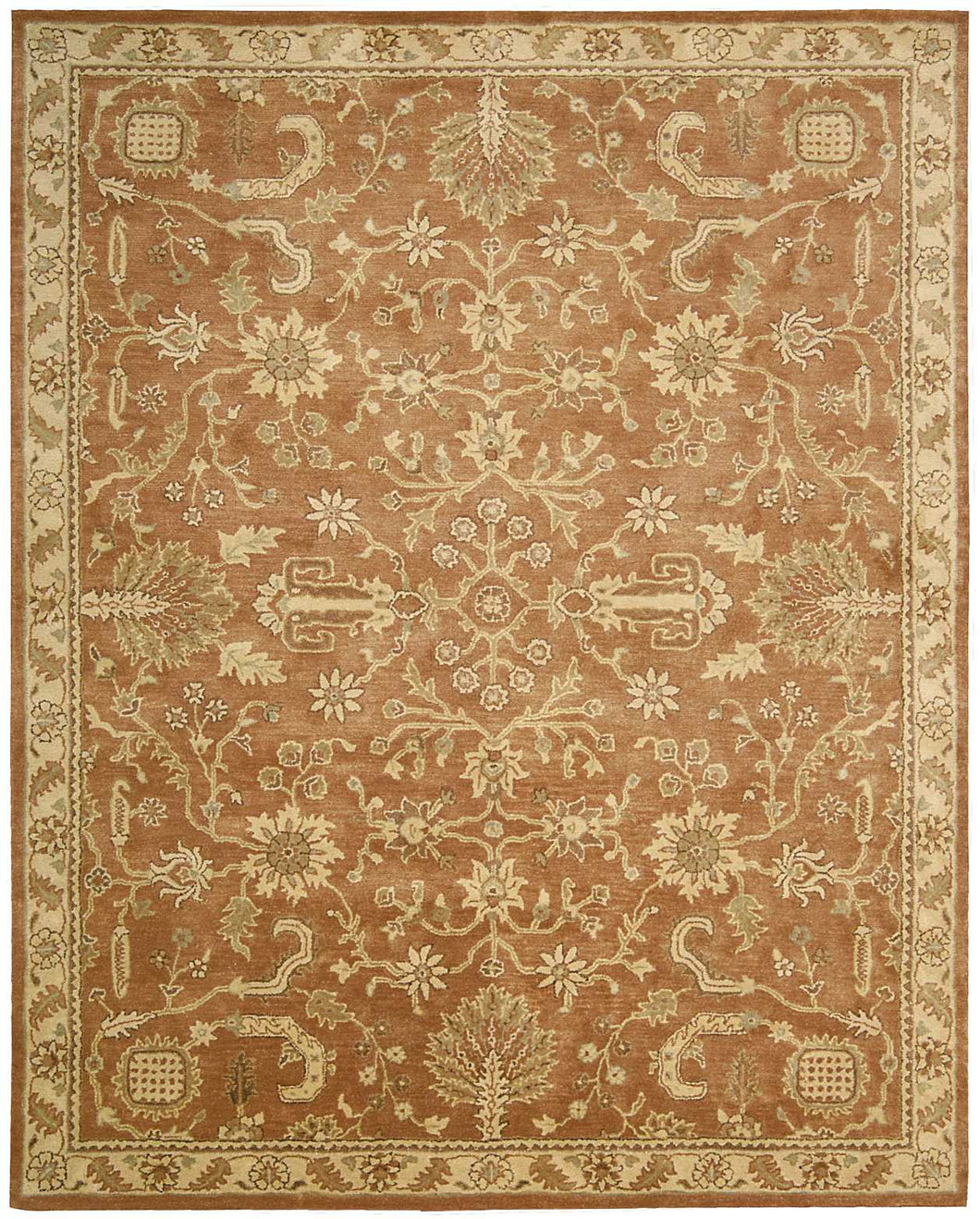 Nourison Jaipur JA45 Brown Multicolor 4'x6'  Area Rug