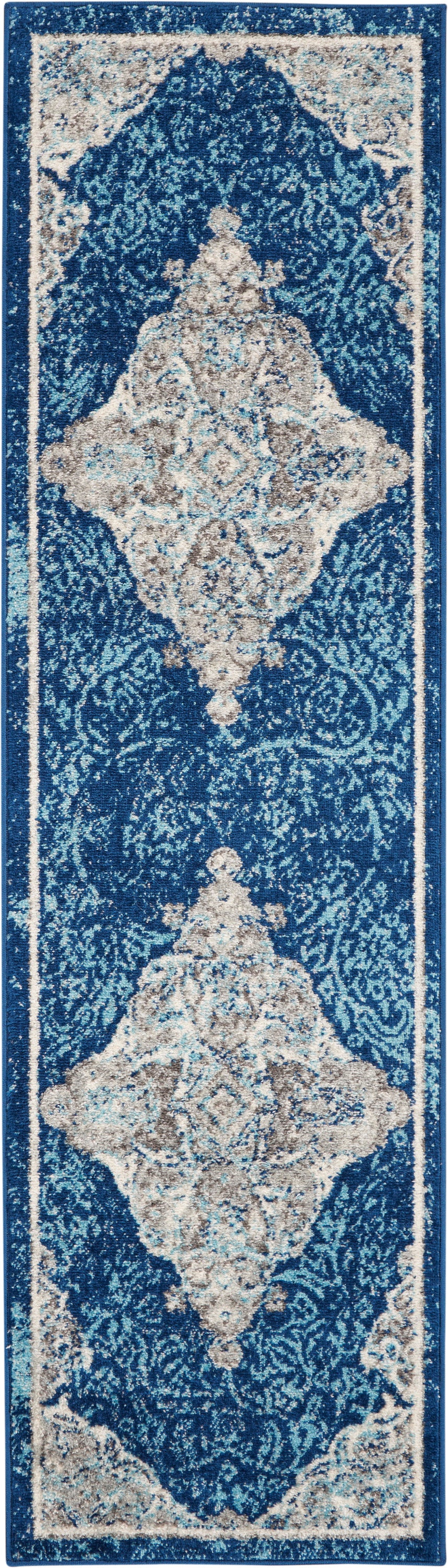 Nourison Persian Vintage  Bohemian Style 8' Runner Area Rug