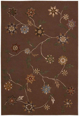 Nourison Contour CON05 Brown 8'x11'   Rug