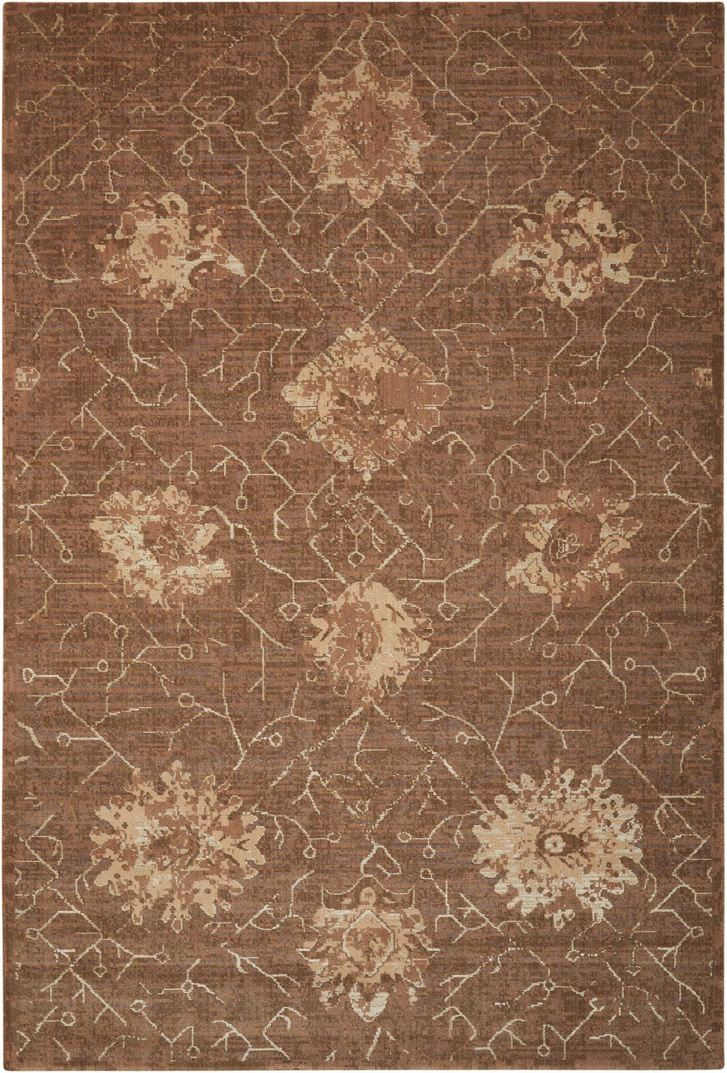 Nourison Silken Allure SLK08 Brown 8'x10'   Rug