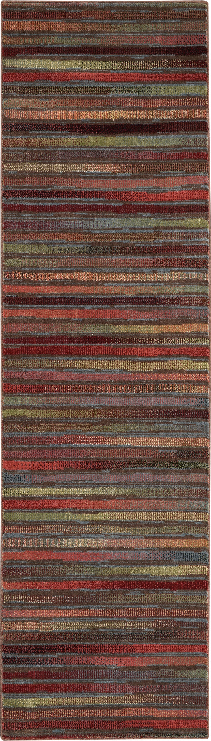 Nourison Expressions XP11 Multicolor 8' Runner  Hallway Rug