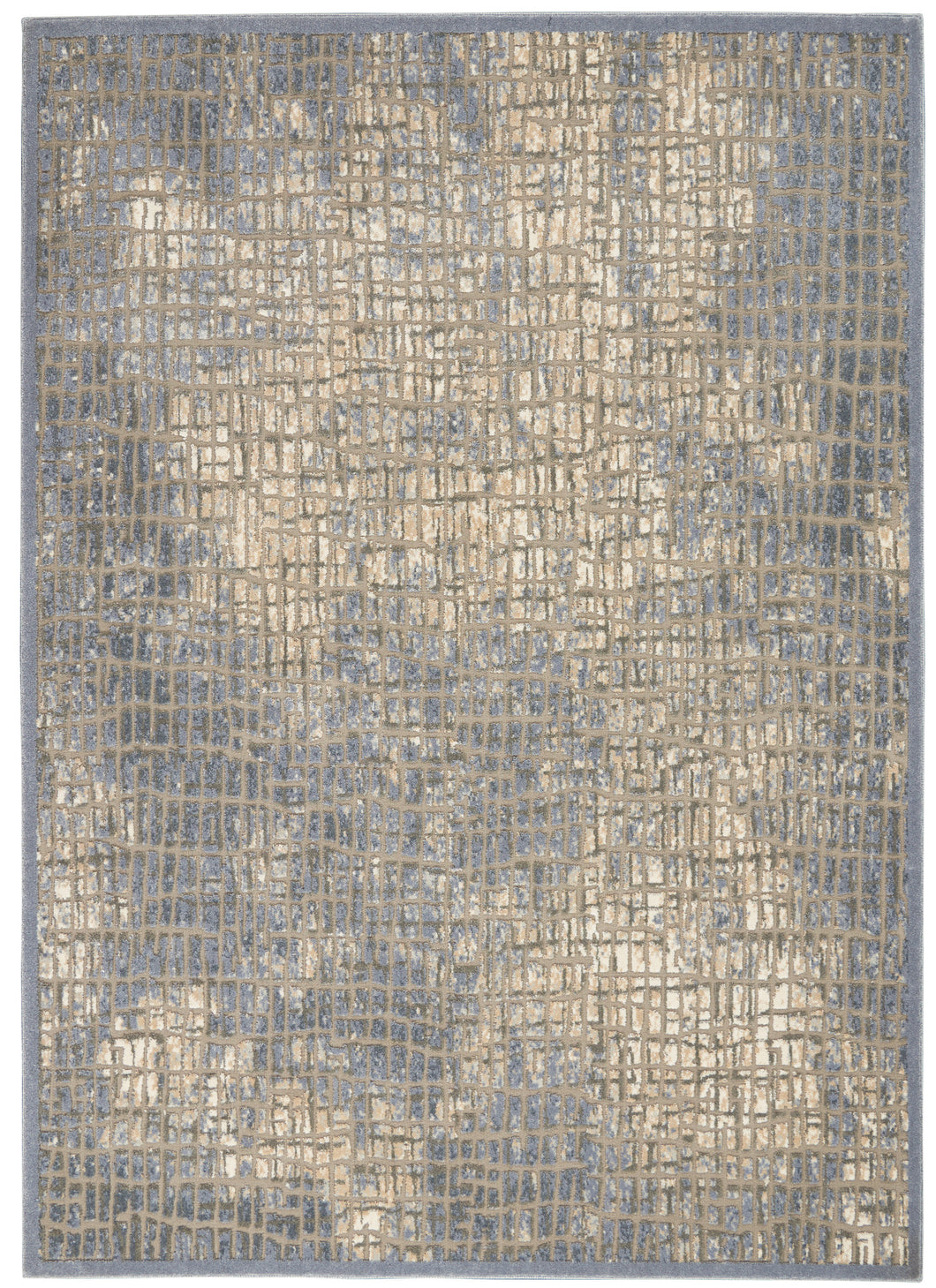 kathy ireland Home Sahara KI395 Charcoal and Beige 5'x7'  Area Rug