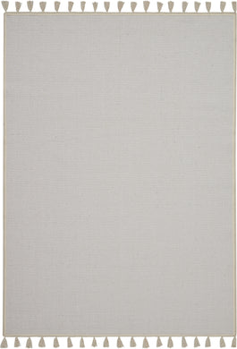 Nourison Otto DS600 White 5'x8' Flat Weave Area Rug