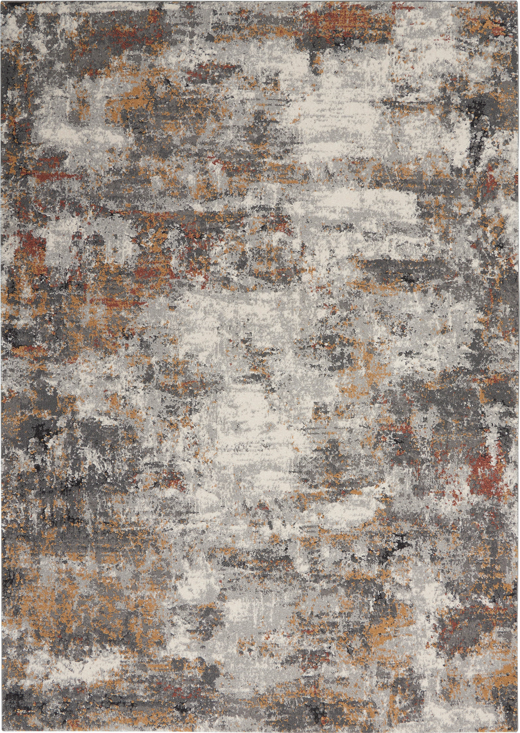 Nourison Tangra 4'x6' Grey Multi   Area Rug