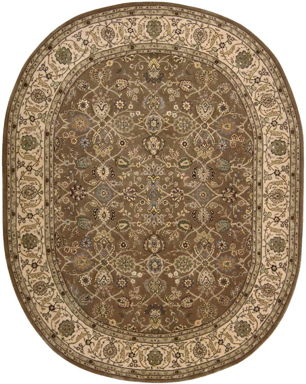 Nourison 2000 2091 Mushroom 10' Oval  Area Rug