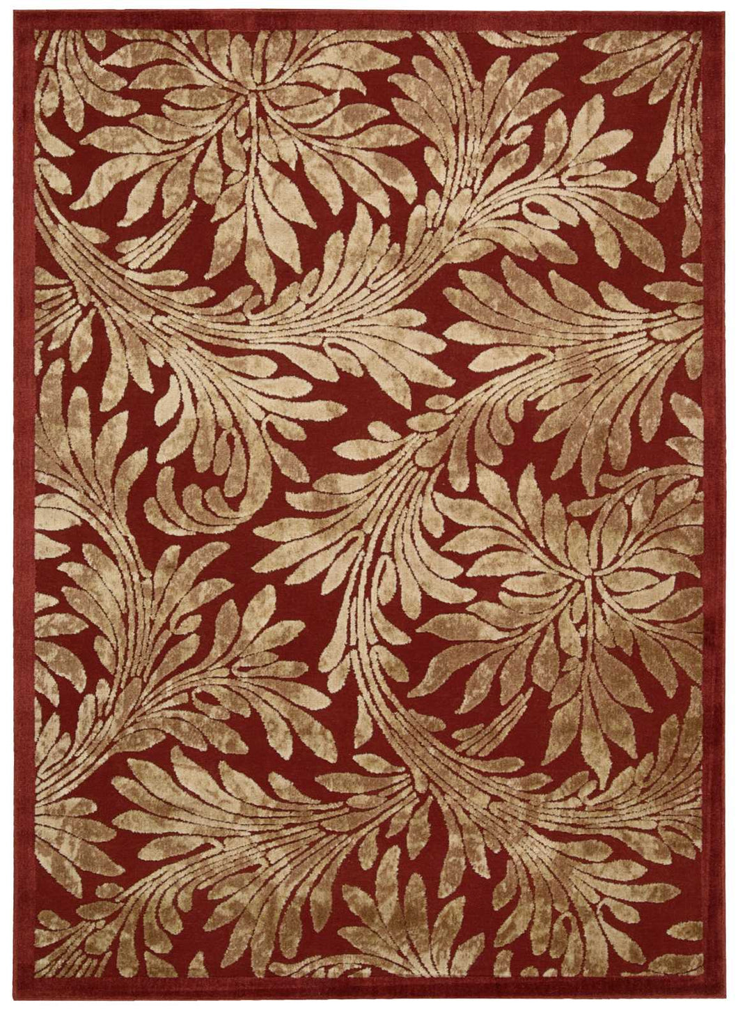 Nourison Graphic Illusions GIL19 Red 5'x8'  Area Rug