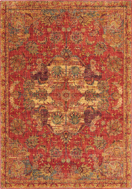 Nourison Jewel JEL01 Red 5'x8' Oushak Area Rug