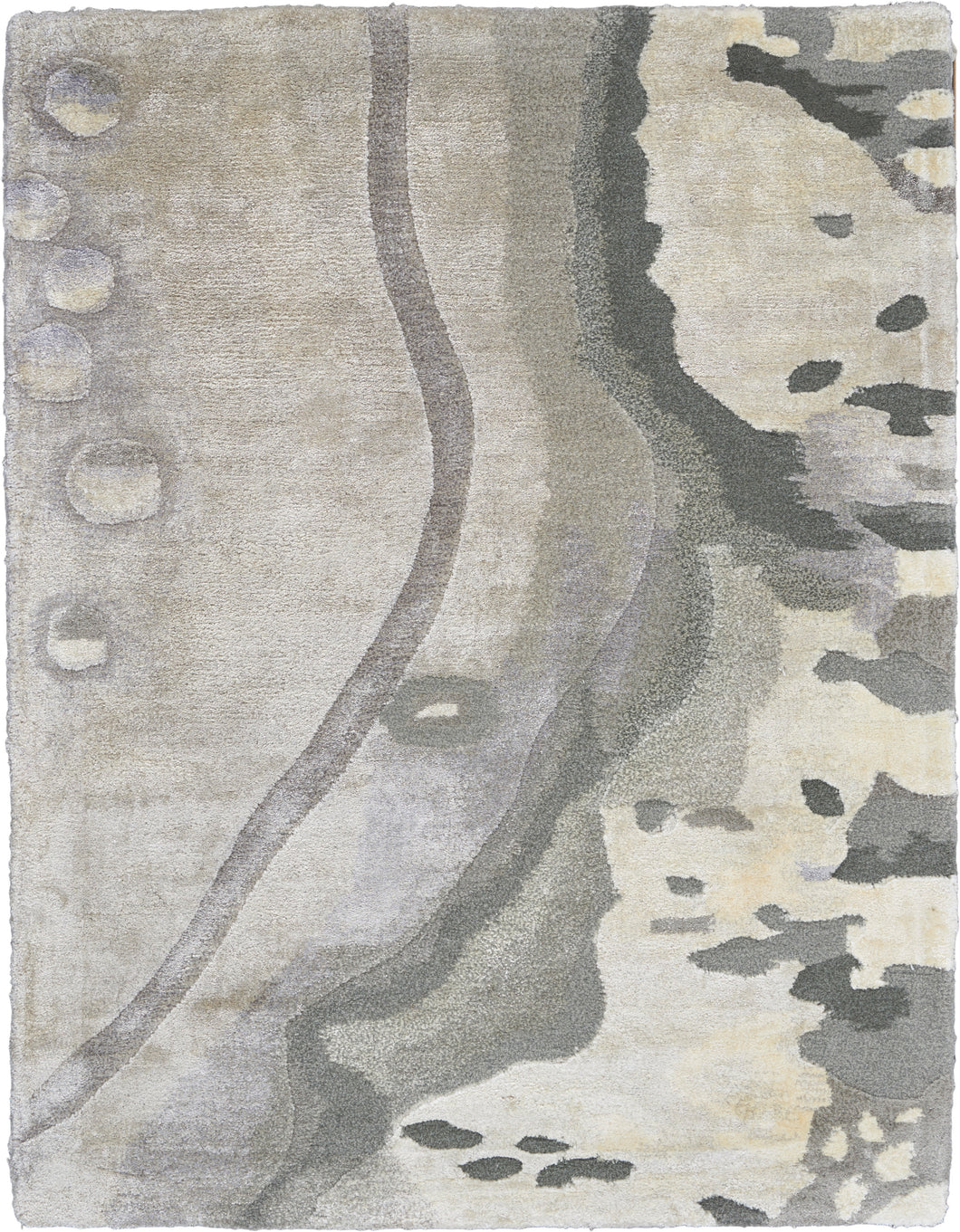 Nourison Prismatic 2'x3' Grey Painterly Area Rug