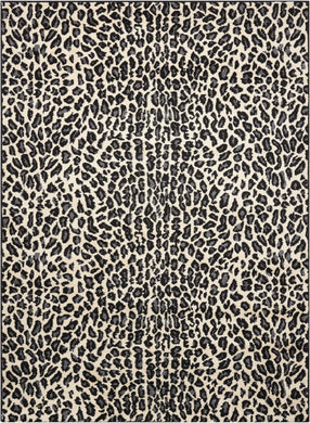 Nourison Studio STU04 White and Black 8'x11'   Rug