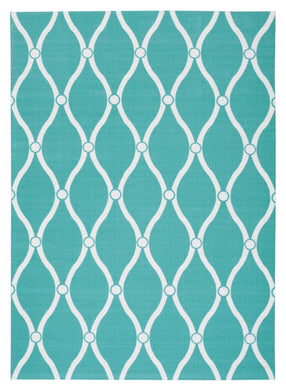 Nourison Home & Garden RS089 Blue 5'x8'  Area Rug