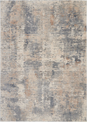 Nourison Rustic Textures RUS05 Beige and Grey 8'x11' Oversized  Rug