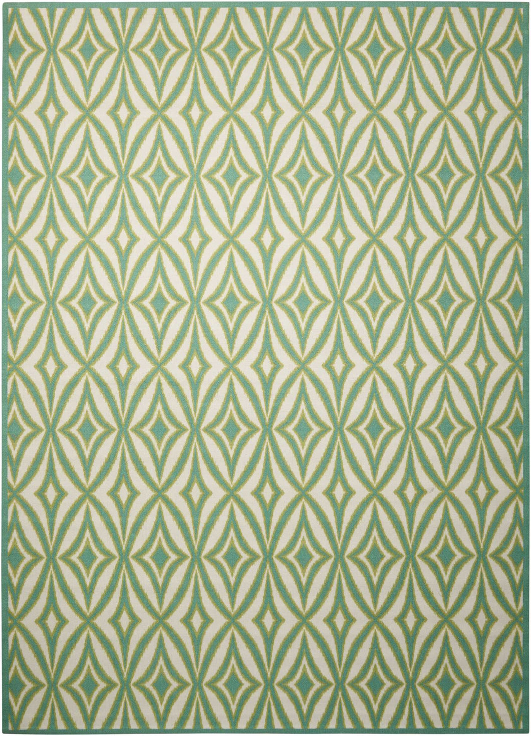 Waverly Sun N Shade SND19 Green 8'x10'   Rug