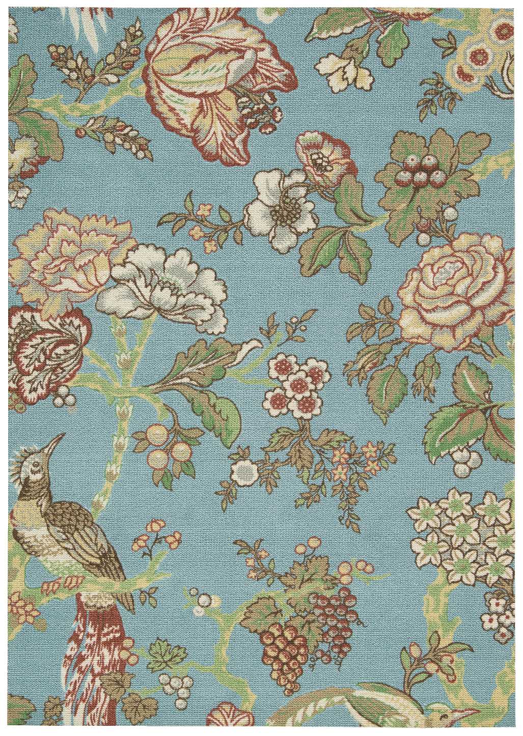 Waverly Global Awakening WGA05 Blue 5'x7'  Area Rug