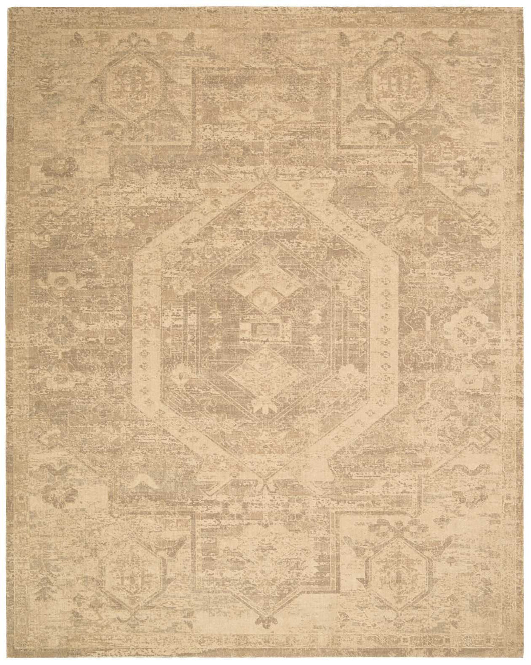 Nourison Silken Allure SLK15 Beige 10'x14'   Rug