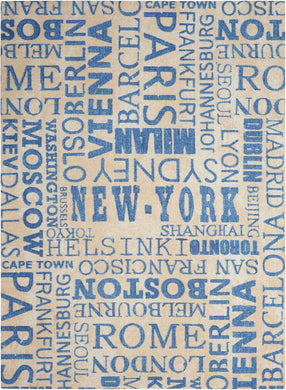 Waverly Sun N Shade SND10 Orange 5'x8'  Area Rug