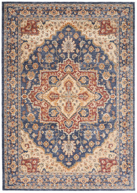 Nourison Lagos LAG01 Blue Multicolor 5'x8'  Area Rug