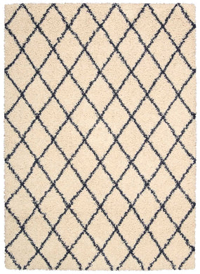 Nourison Brisbane BRI08 Blue and Ivory 8'x10'   Rug