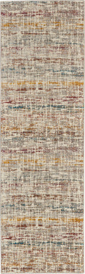 Nourison Radiant RAD08 Ivory Multicolor 7' Runner Low-pile Hallway Rug