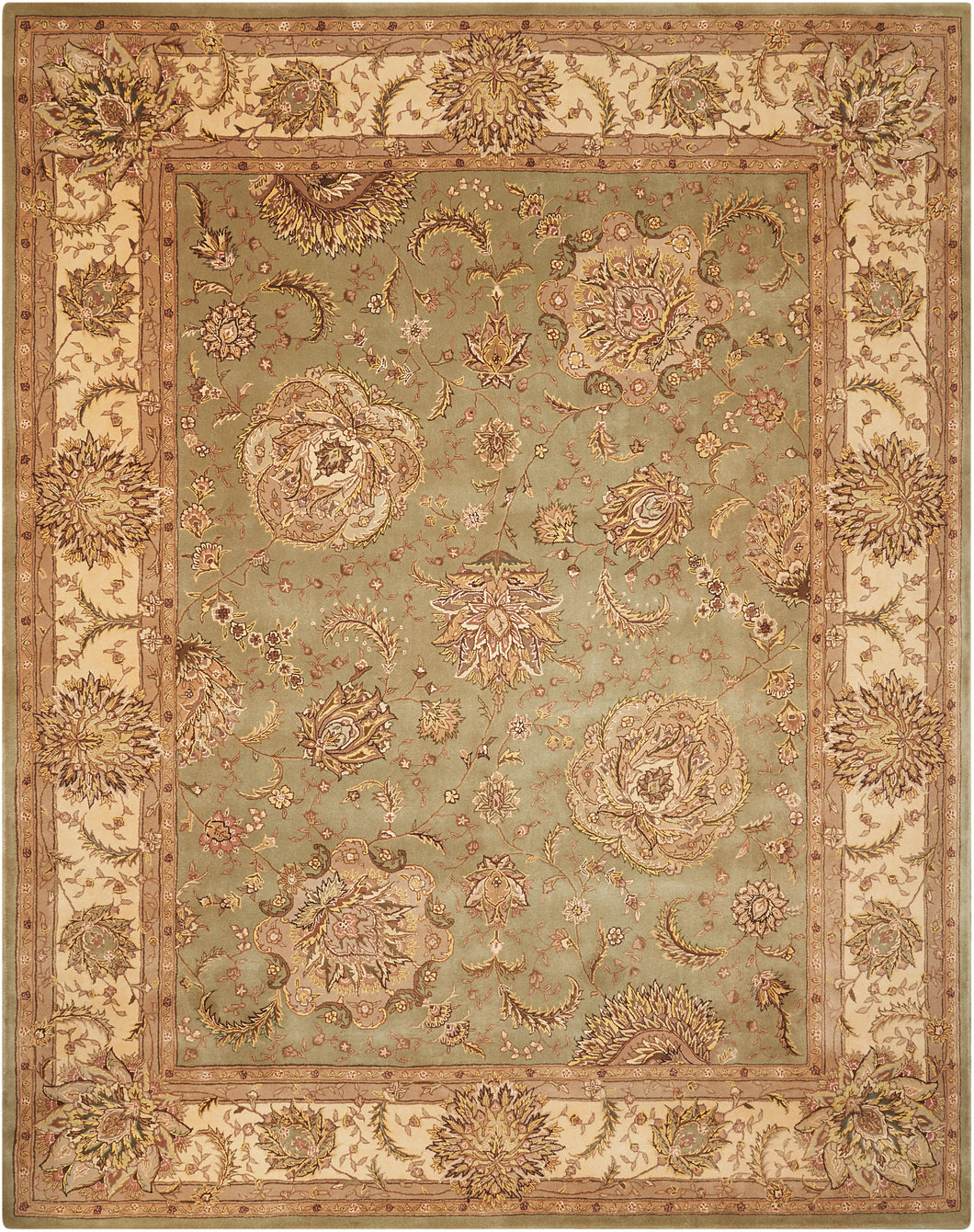 Nourison 2000 2230 Light Green 8'x10'  Area Rug