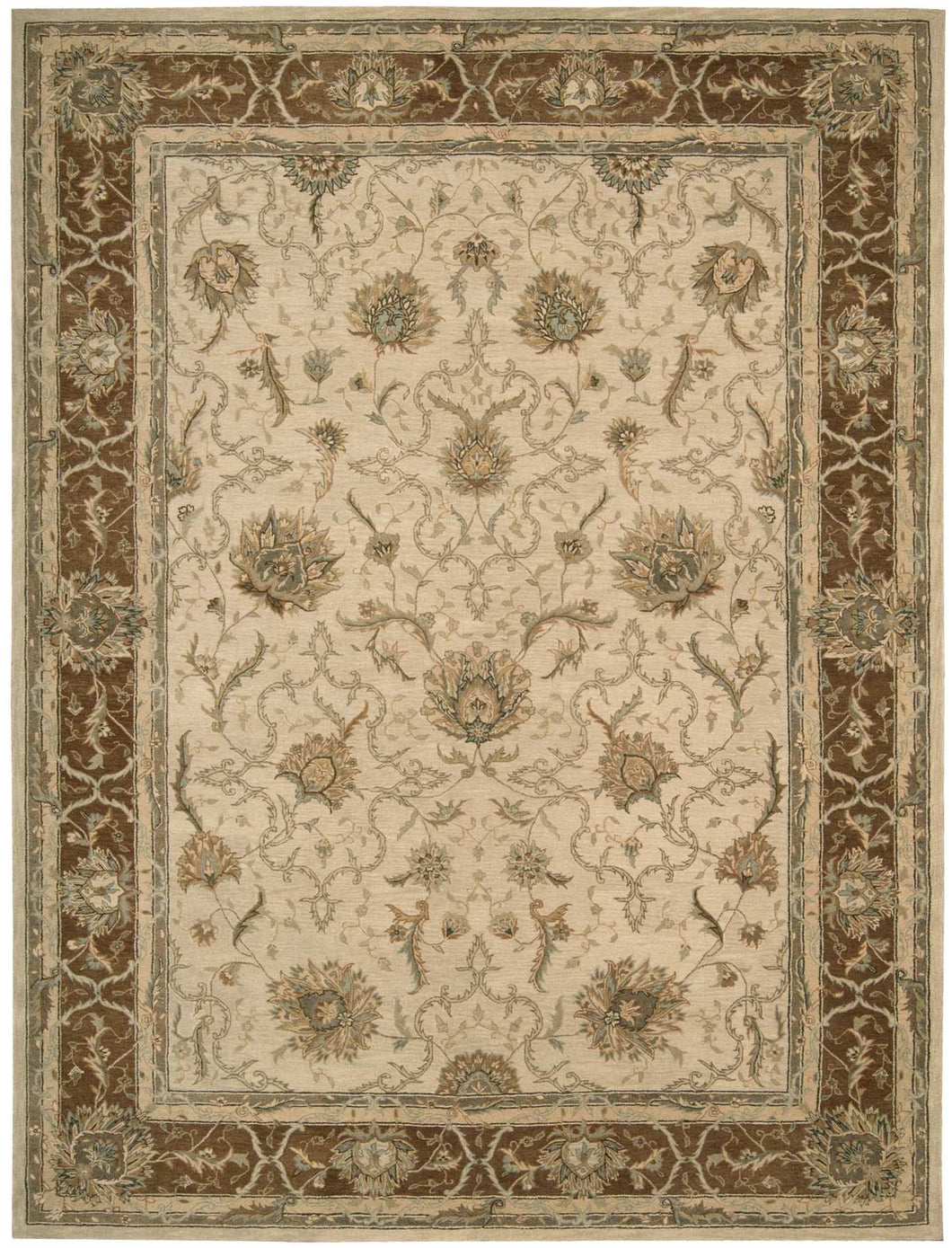 Nourison Heritage Hall HE27 Beige Multicolor 12'x15'   Rug