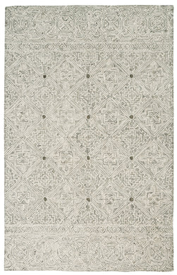 Nourison Azura AZM01 Grey 5'x8' Farmhouse Area Rug