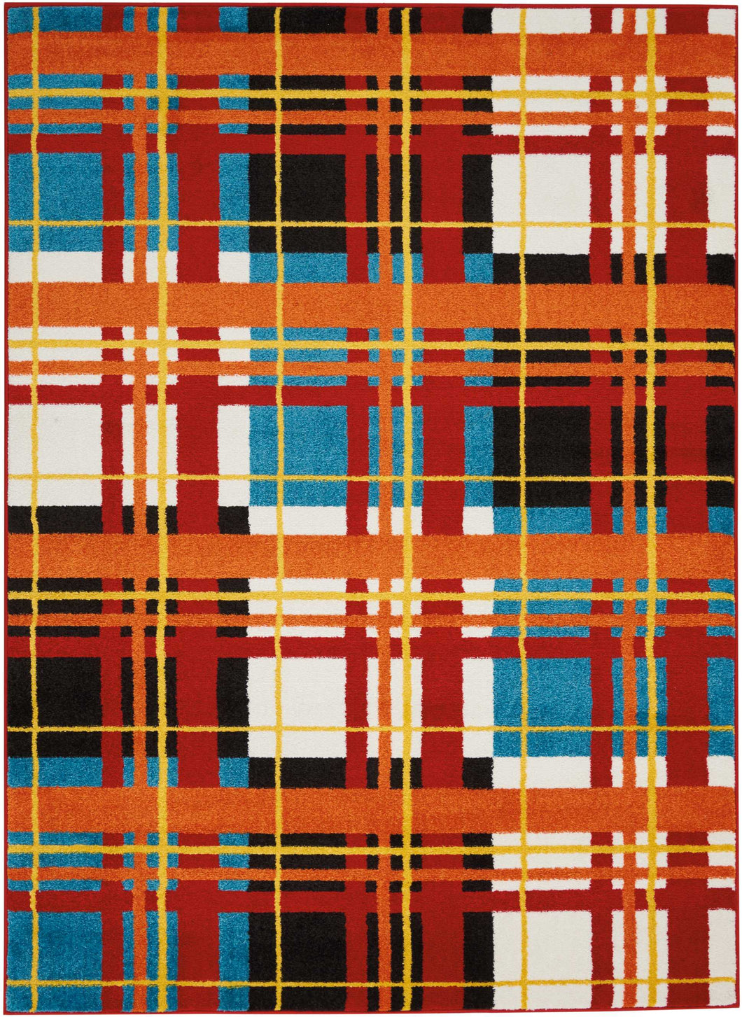 Nourison Oakdale OKD01 Red Multicolor 9'x12' Oversized  Rug