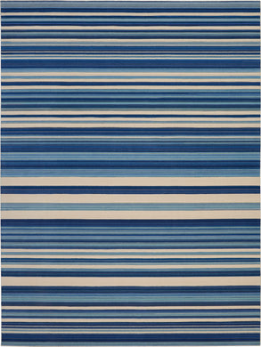 Butera Collection BB203 Blue and White 10'x13' Beach Area Rug