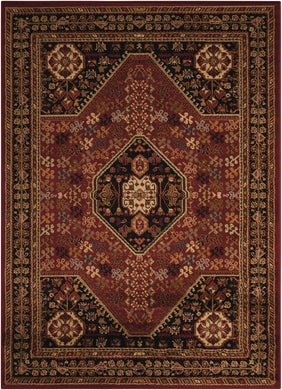Nourison Paramount PAR21 Red 4'x6'  Area Rug