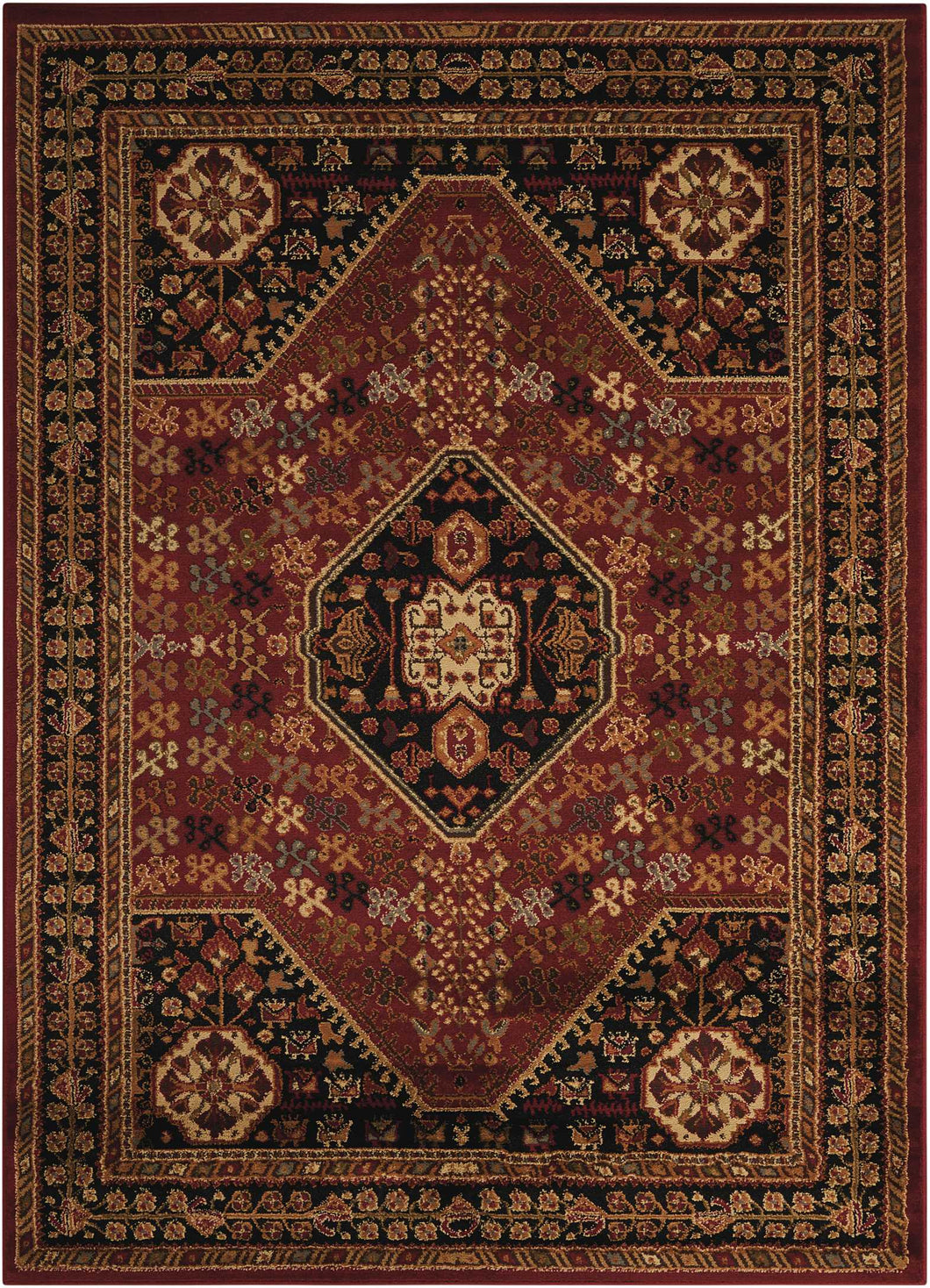 Nourison Paramount PAR21 Red 4'x6'  Area Rug