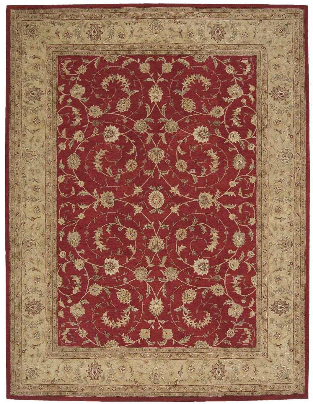 Nourison Heritage Hall HE04 Red Multicolor 9'x12'   Rug