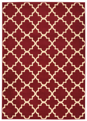 Nourison Grafix GRF08 Red 5'x7'  Area Rug