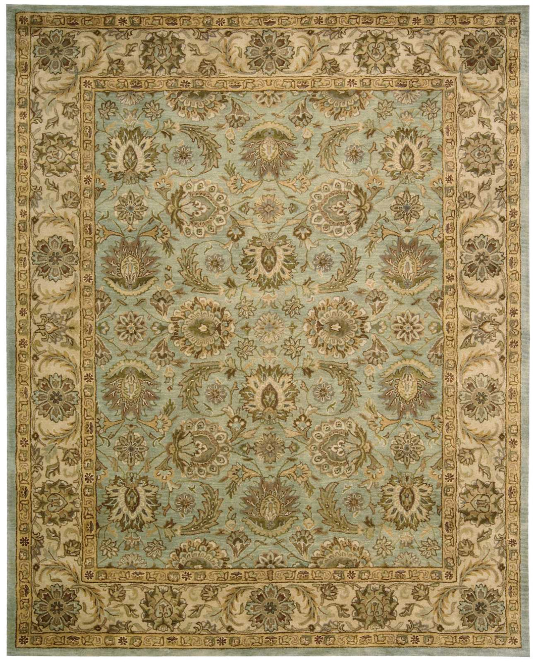 Nourison Jaipur JA34 Blue Multicolor 8'x11'   Rug