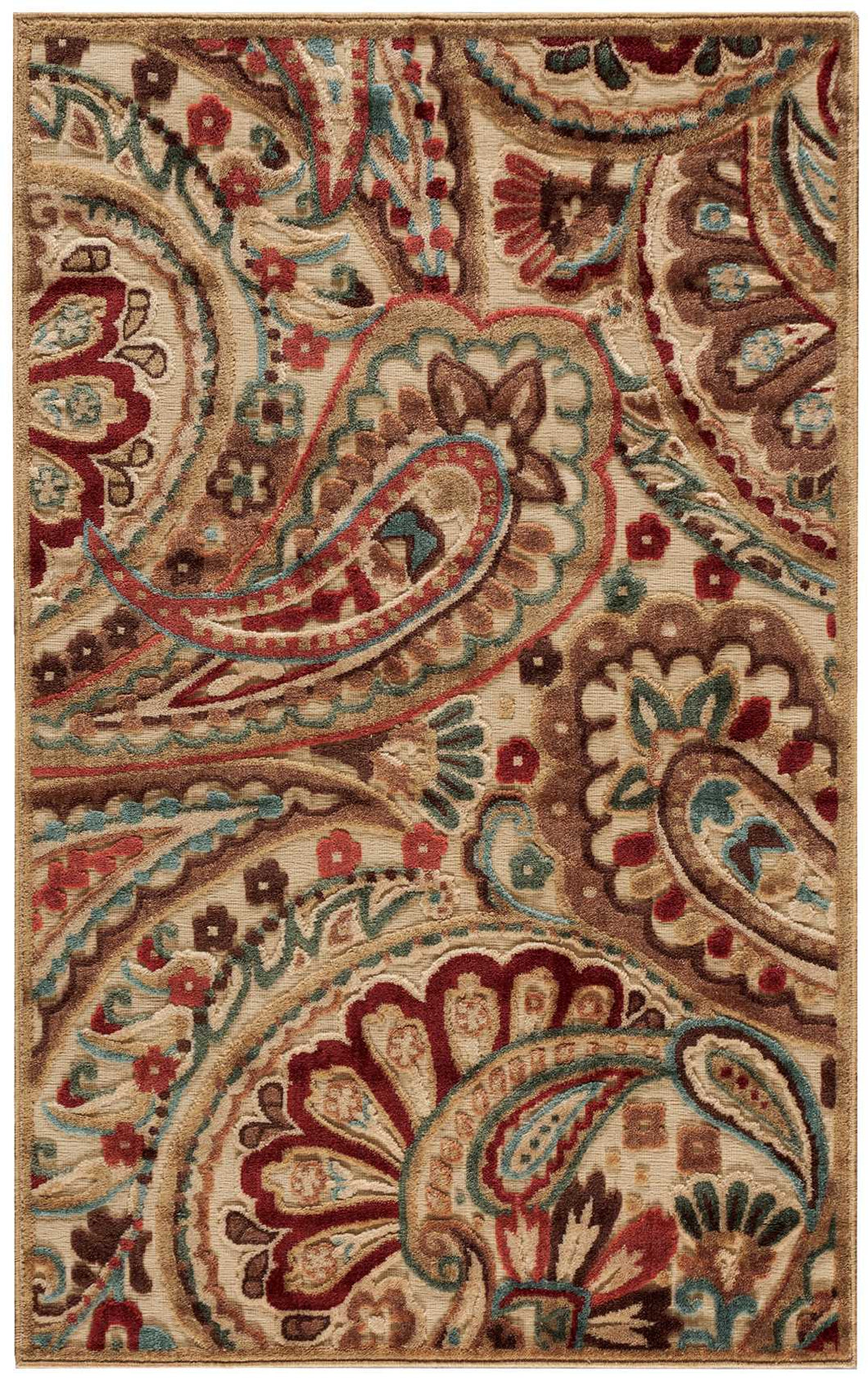 Nourison Graphic Illusions GIL14 Multicolor 4'x6'  Area Rug