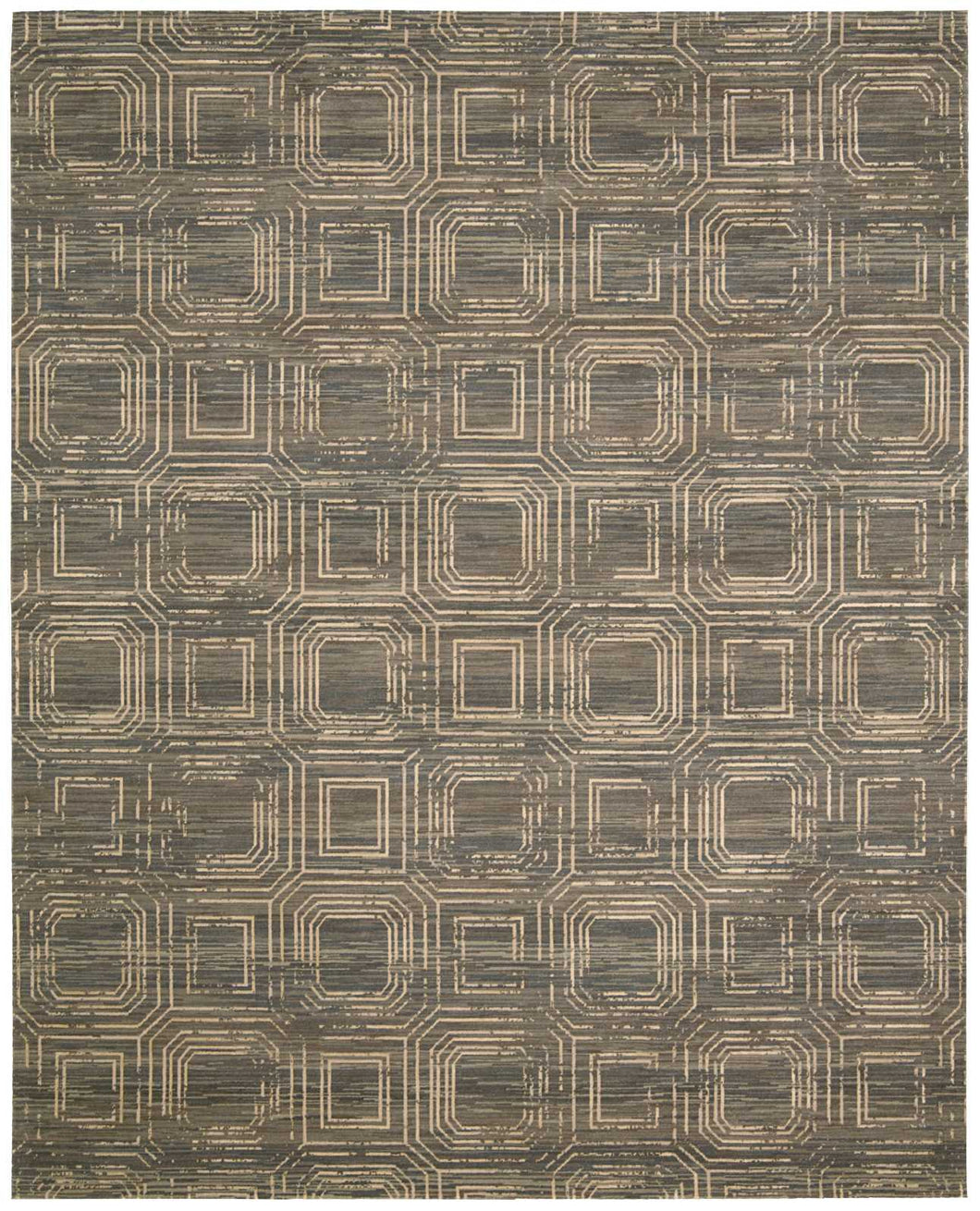 Nourison Silken Allure SLK24 Grey 9'x12'   Rug