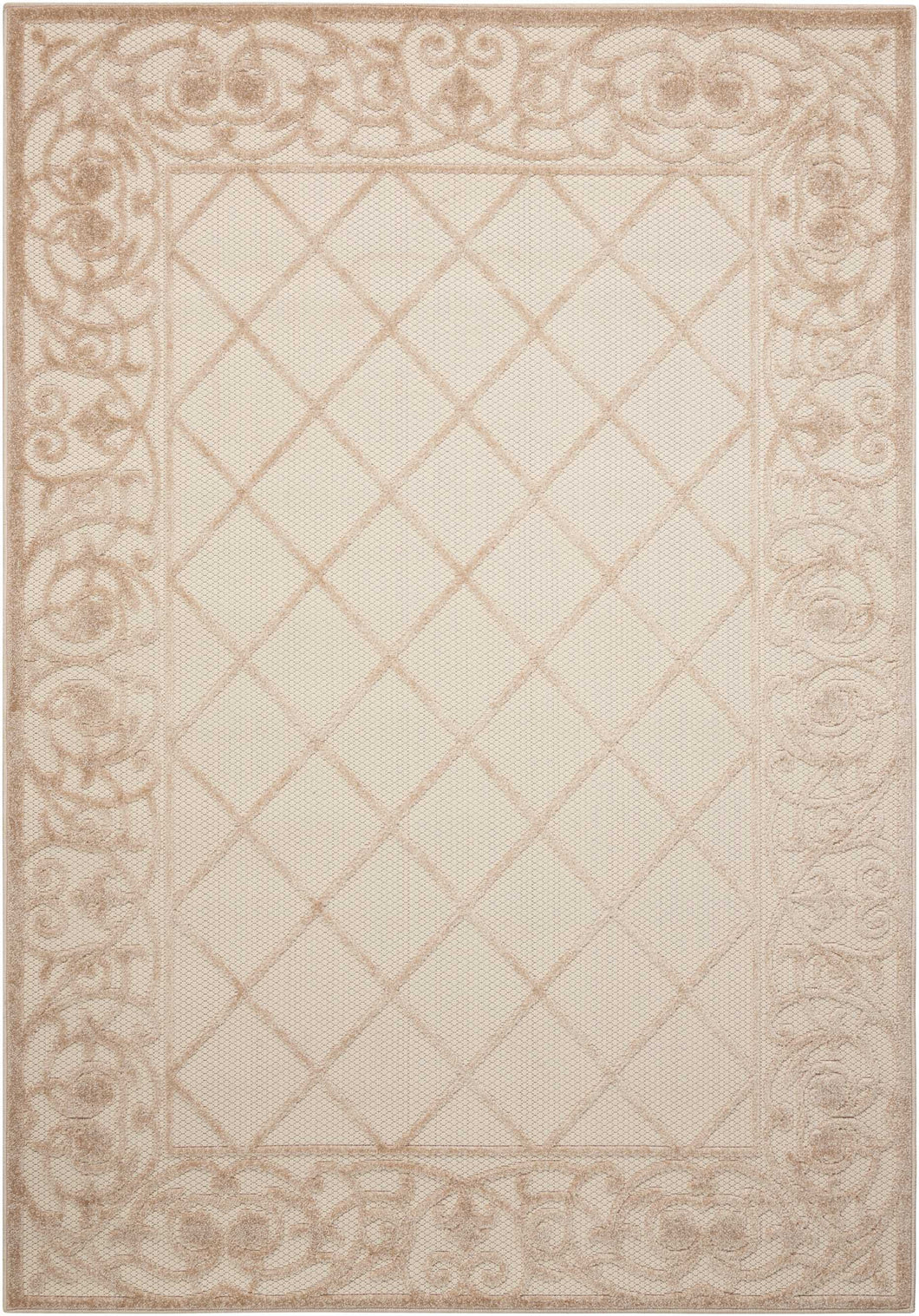Nourison Aloha ALH16 Beige 5'x8' Indoor-outdoor Area Rug