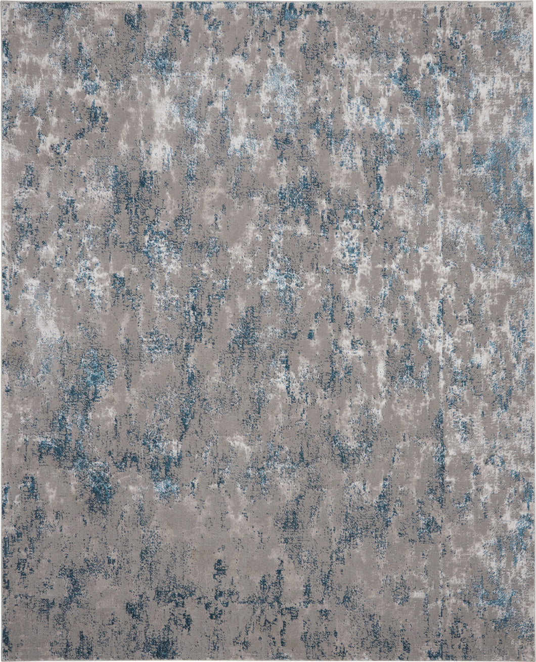 Kathy Ireland Ki40 Royal Terrace 9' x 12' Grey Blue   Area Rug