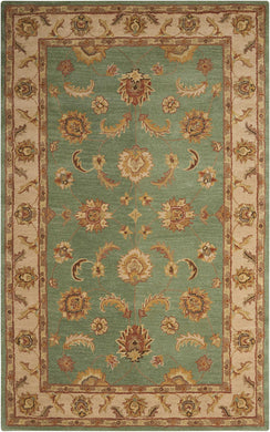 Nourison India House IH90 Blue 8' Runner  Hallway Rug