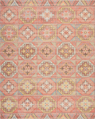 Nourison Madera MAD01 Orange 8'x10' Large Flat Weave Rug