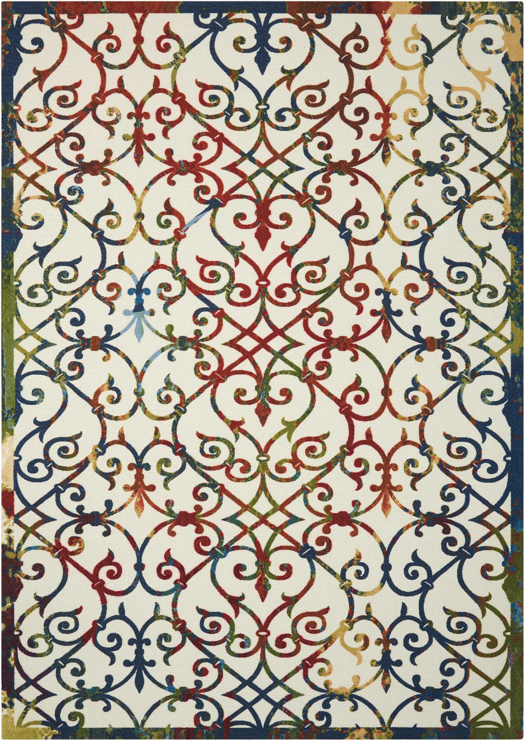 Nourison Home & Garden RS093 Multicolor 8'x11'   Rug
