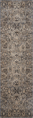 kathy ireland Home Malta MAI03 Grey 8' Runner  Hallway Rug