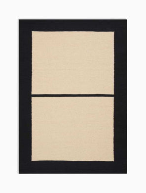 Calvin Klein Nashville CK753 White and Black 4'x6'  Area Rug