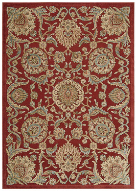Nourison Graphic Illusions GIL17 Red 5'x8'  Area Rug