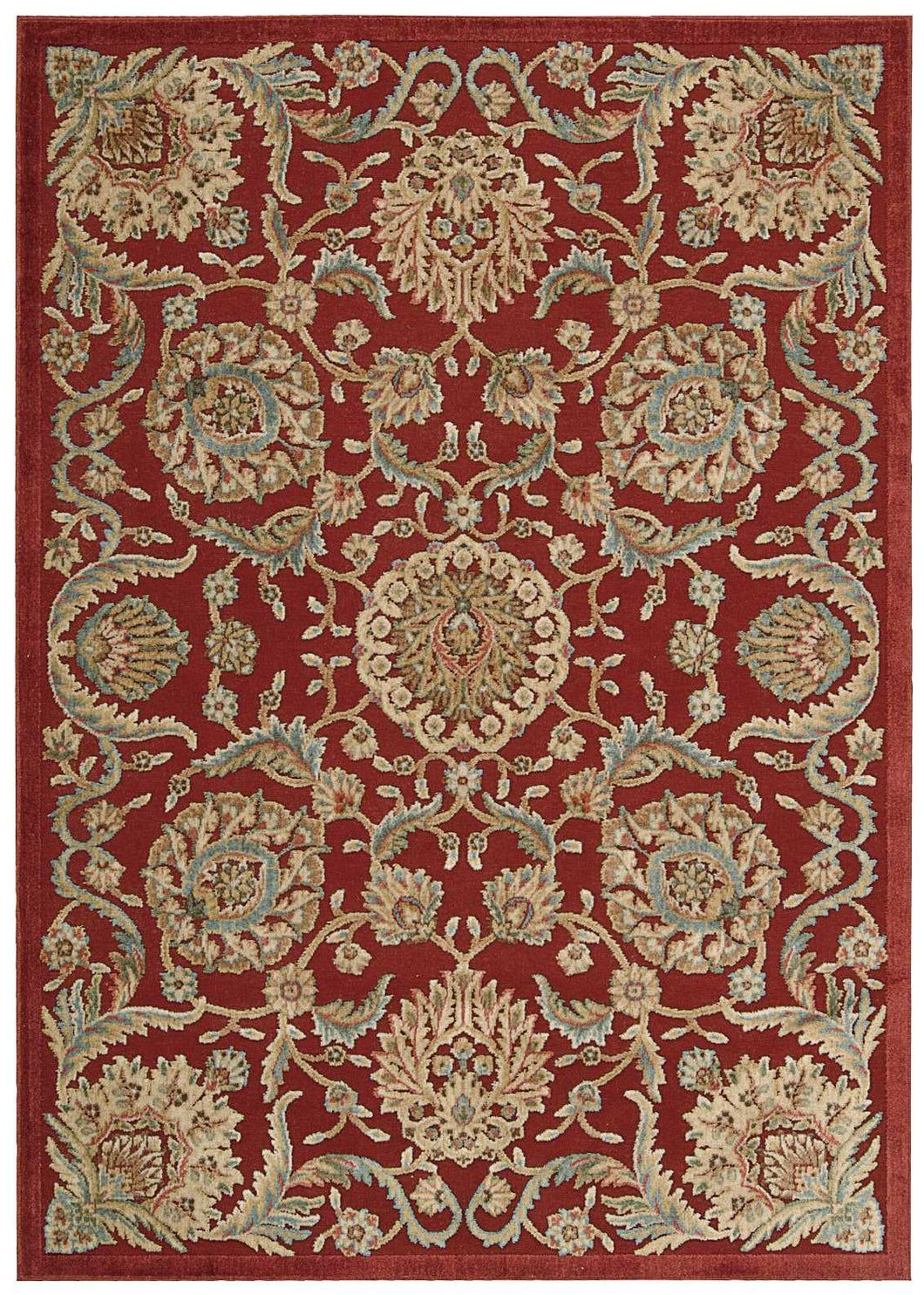 Nourison Graphic Illusions GIL17 Red 5'x8'  Area Rug
