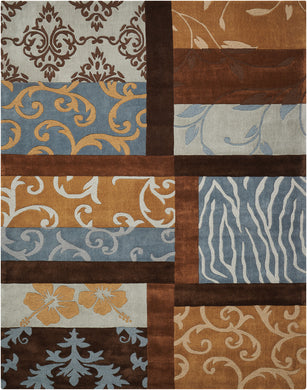 Nourison Contour CON11 Multicolor 7'x9'   Rug