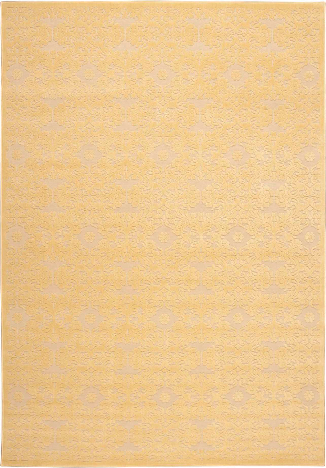 Nourison Graphic Illusions GIL07 Yellow 4'x6'  Area Rug