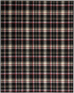 Nourison Grafix GRF03 Black and Red 8'x10' Large  Rug