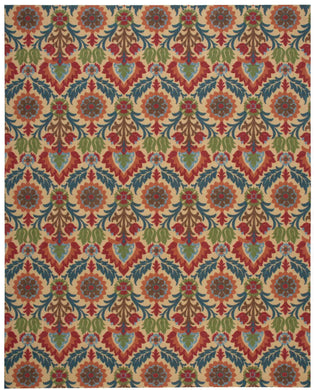 Waverly Global Awakening WGA03 Orange 8'x10'   Rug